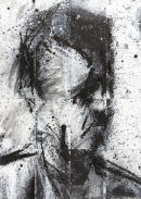 'Head of Donald 6' 2008. 99.2 x 70.5 cm. Ink and Acrylic on Paper.